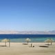 The beach looking towards Egypt